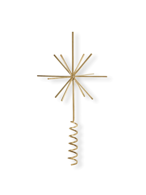 Brass Christmas Tree Top Star